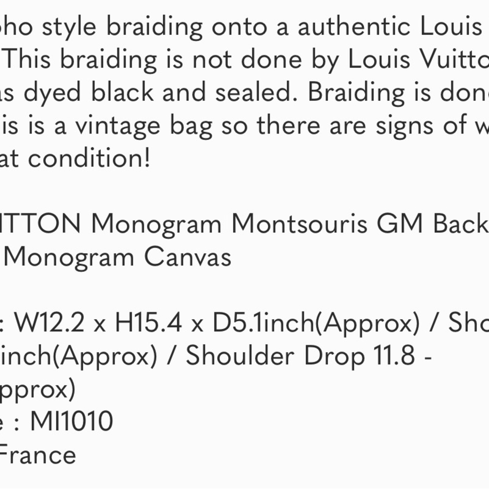 Louis Vuitton Monogram Backpack - Picture 9 of 9